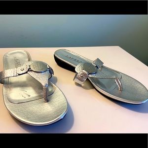 Ralph Lauren Silver Sandals